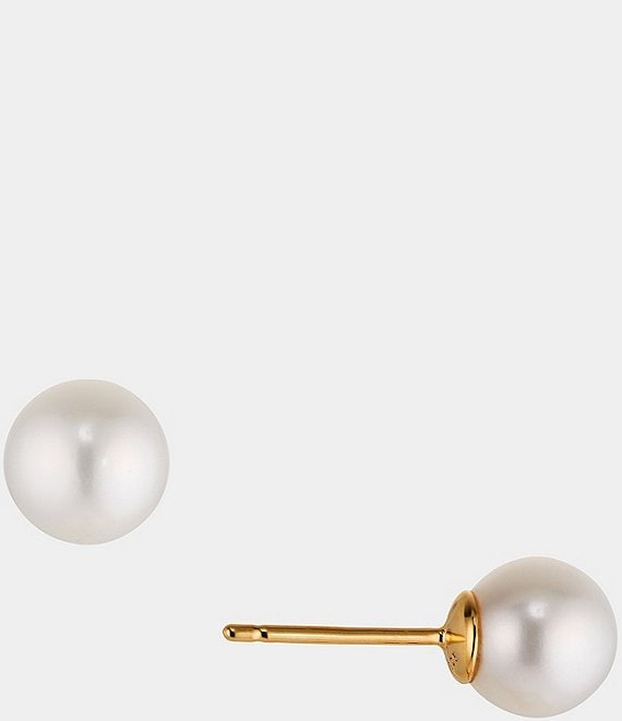 Nadri 8mm Round Freshwater Pearl Gold Stud Earrings | Dillard's