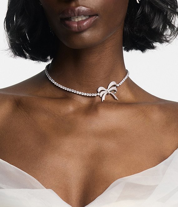 Nadri Eros Pave Bow Choker Necklace | Dillard's