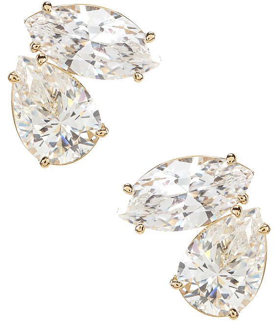 Nadri Everleigh Stud Earrings, Gold - Image 1