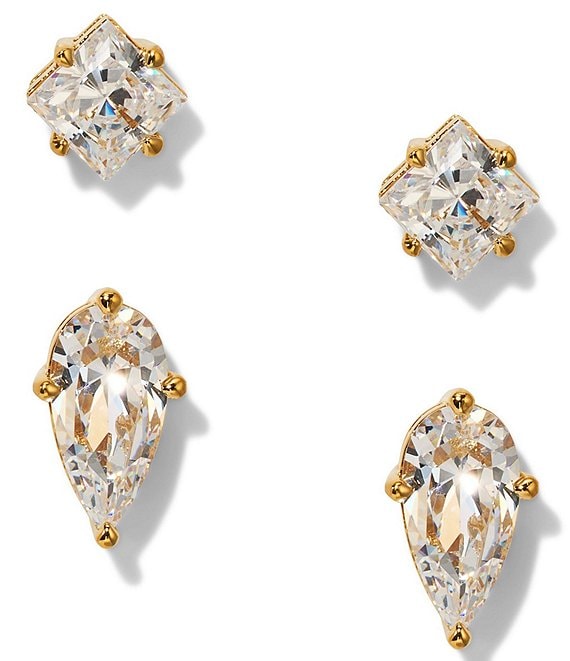 Nadri Lucia Duo Rhinestone Stud Earring Set
