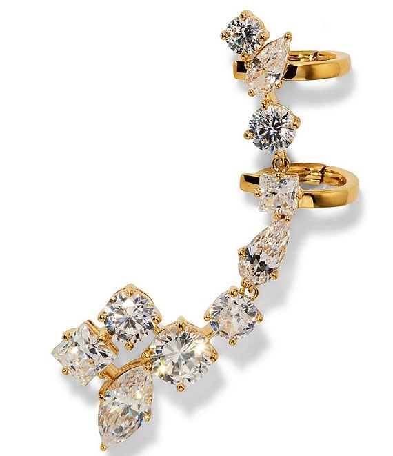 Nadri Lucia Rhinestone Single Adjustable Ear Climber Earring