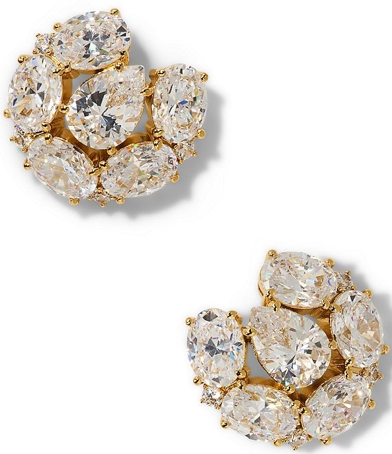 Nadri Mojito Button Stud Earrings