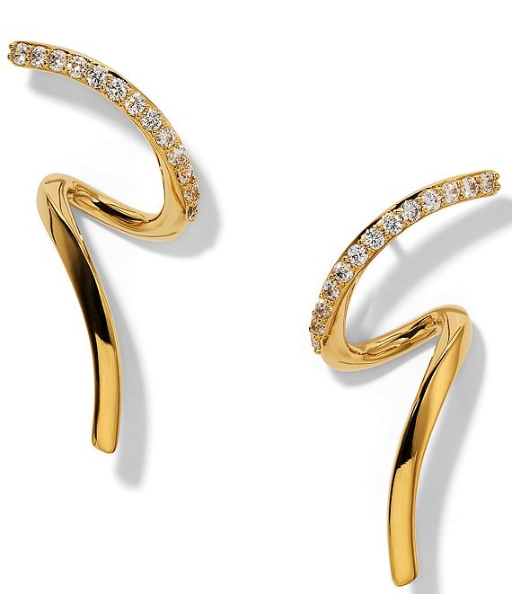 Nadri Muse Twirl Stud Earrings