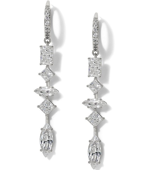 Nadri Rare Crystal Jewels Linear Earrings | Dillard's