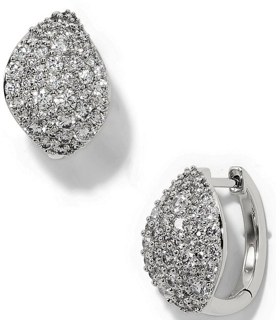 Nadri Rocco Pave Hoop Earrings