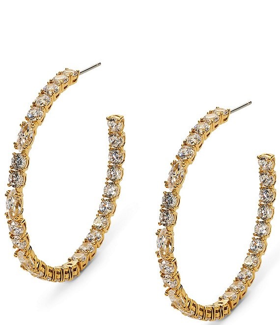 Nadri Twinnie C Hoop Earrings