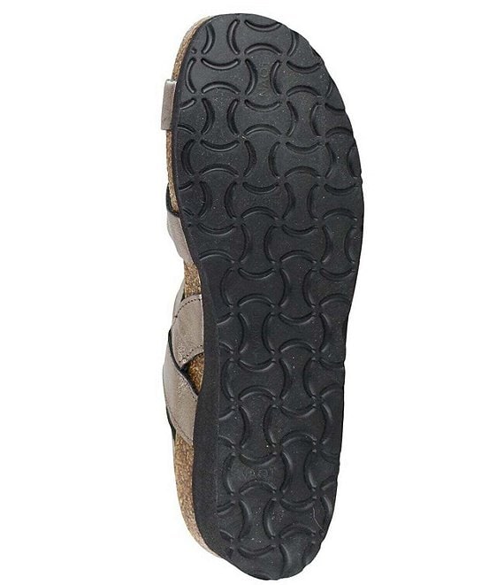 Naot Kayla Leather Hook-and-Looop Banded Wedge Sandals | Dillard's