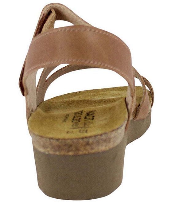 Naot Kayla Leather Hook-and-Looop Banded Wedge Sandals | Dillard's