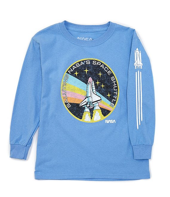 NASA Big Girls 7-16 Long-Sleeve Saluting NASA Tee | Dillard's