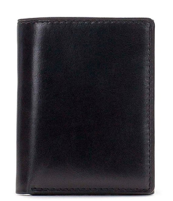 Color:Black - Image 1 - Nash Amalfi Trifold ID Leather Wallet