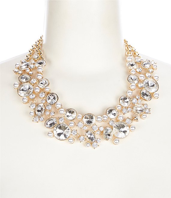 Natasha Accessories Favorite Pearl Statement Necklace