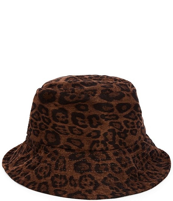 Natasha Accessories Leopard Bucket Hat