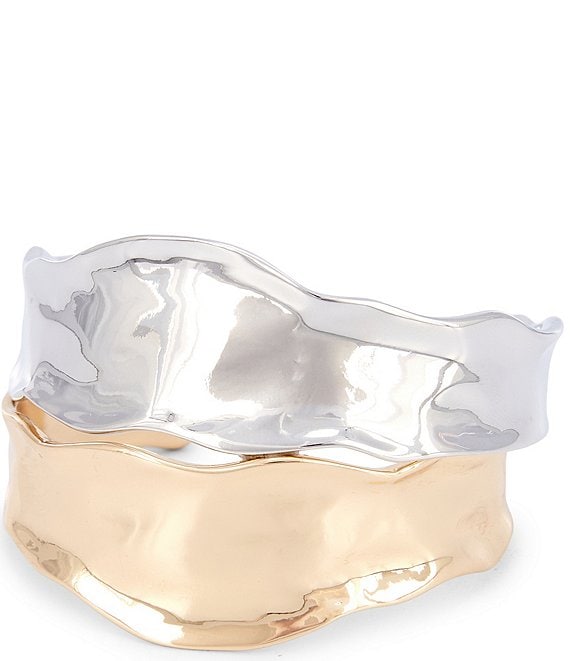 Natasha Accessories Metal Cuff Bracelet Set