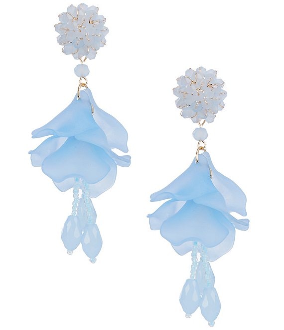 Natasha Accessories Oscar Petal Drop Earrings