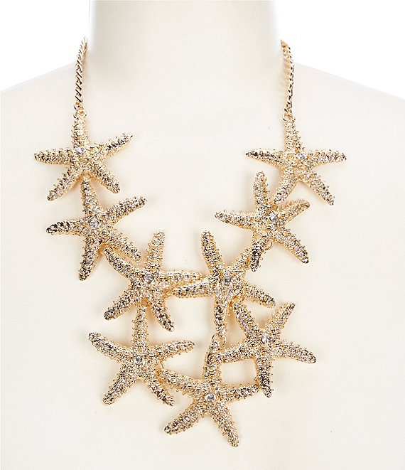 Natasha Accessories Starfish Statement Necklace | Dillard's