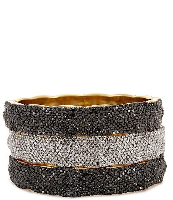 Natasha Accessories Stone Bangle Bracelet Set