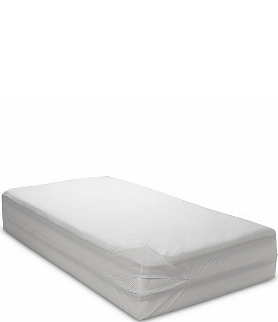 Color:White - Image 1 - Classic Allergy and Bed Bug Proof Low Profile Box Spring Cover
