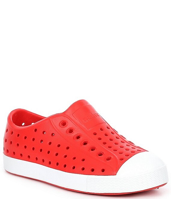 Color:Torch Red/Shell White - Image 1 - Kids' Jefferson Slip-On Sneakers (Toddler)