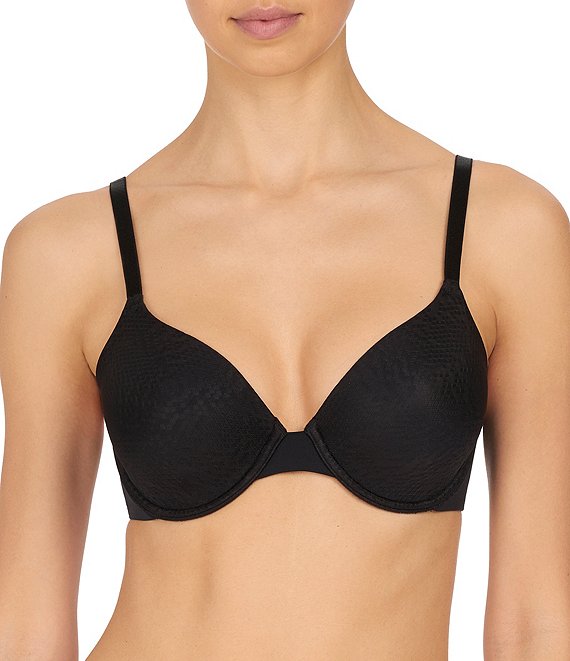 Color:Black - Image 1 - Full-Busted Memory Contour Underwire Convertible Square Back to Racerback Bra