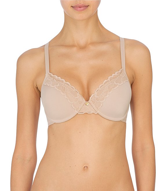 Lace-Trim Underwire Bra  Underwire bra, Bra, Underwire