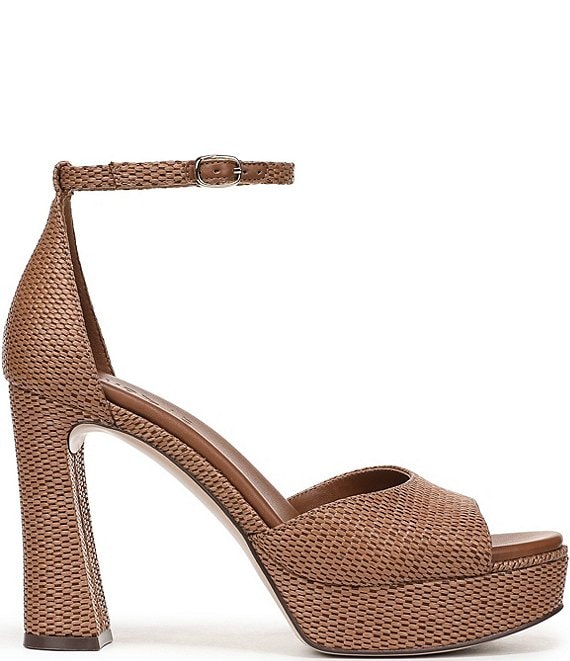 Naturalizer 27 EDIT Delphie Raffia Ankle Wrap Platform Dress