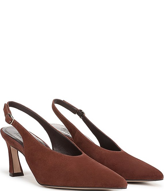 Naturalizer 27 EDIT Elaine Suede High Vamp Slingback Dress Pumps