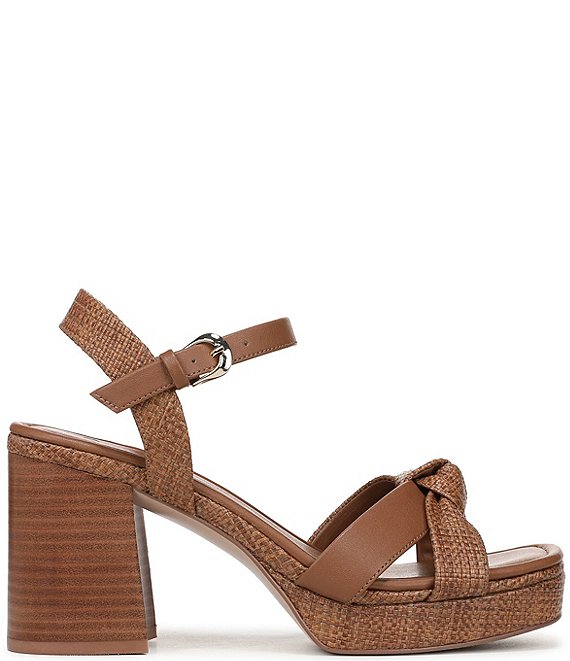 Naturalizer 27 EDIT Peyton Raffia Stack Block Heel Platform