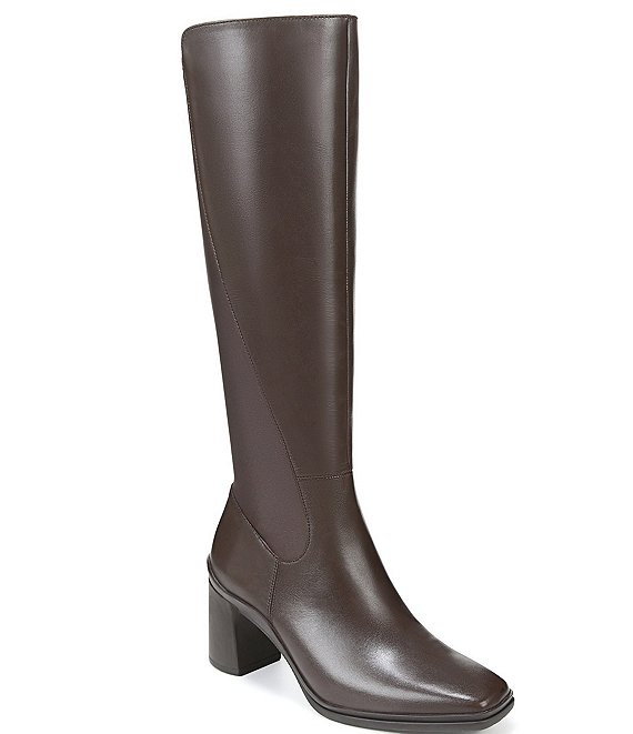 CBGELRT Knee High Boots for Women Large Size Heel Leather Riding Boots  Fashion Side Zipper Comfort Tall Boots Casual Shoes(Brown,39) - Walmart.com