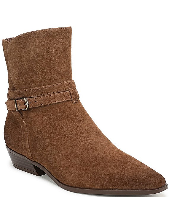 Naturalizer Boden Suede Double Strap Snip Toe Ankle Booties