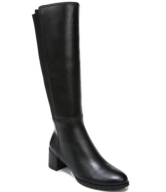 Naturalizer Brent Weatherproof Leather Wide Calf Tall Boots | Dillard's