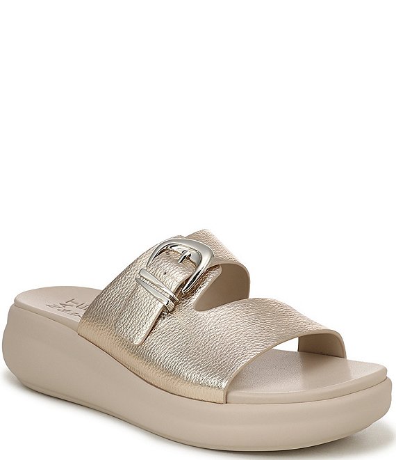 Naturalizer Calista Tumbled Platform Slide Sandals