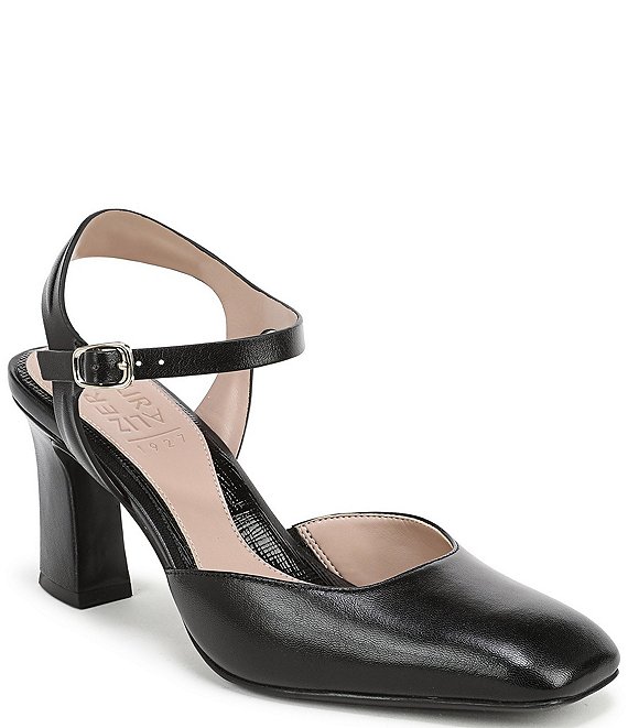 Naturalizer Frankie Leather Ankle Wrap Pumps