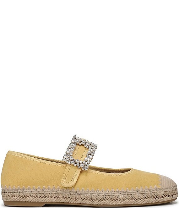 Naturalizer Java Suede Embellished Buckle Mary Jane Espadrille