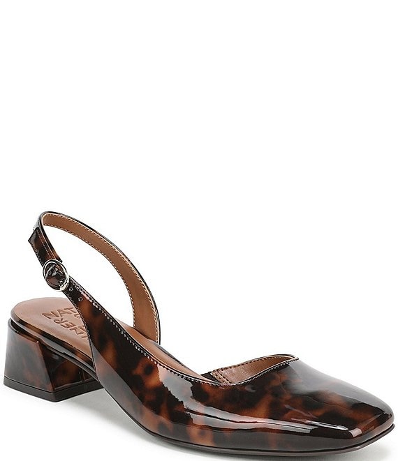 Naturalizer Jayla Tortoise Print Patent d'Orsay Slingback Dress Pumps