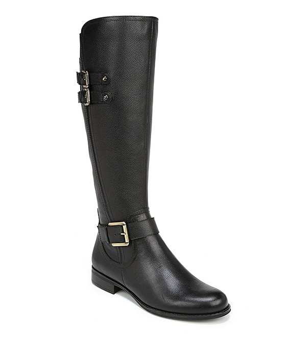 Naturalizer Jessie Tall Leather Buckle Riding Boots | Dillard's