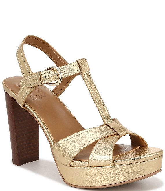 Naturalizer Marnie Metallic Ankle Strap Platform Dress Sandals | Dillard's