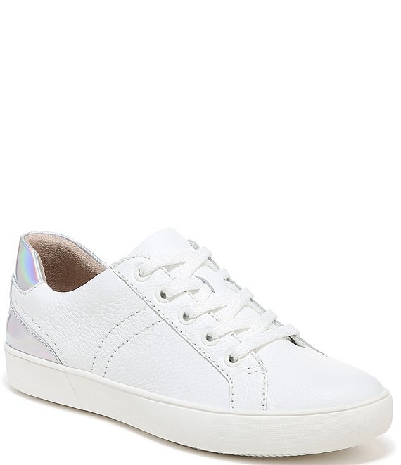 Color:White Leather - Image 1 - Morrison Leather Sneakers