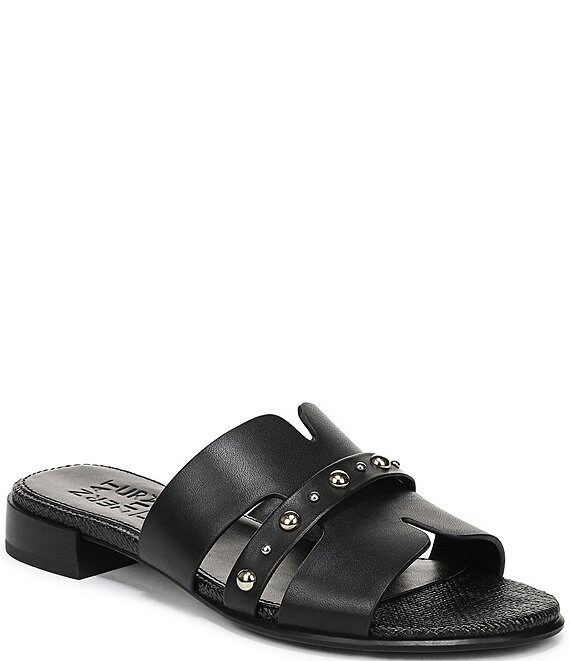 Naturalizer Niche Leather and Stud Slide Sandals