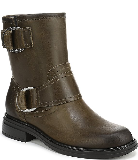Naturalizer Optimus Leather D-Ring Hardware Ankle Booties
