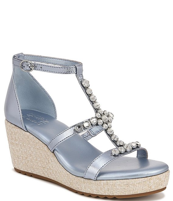 Jewel espadrille cheap wedge sandal