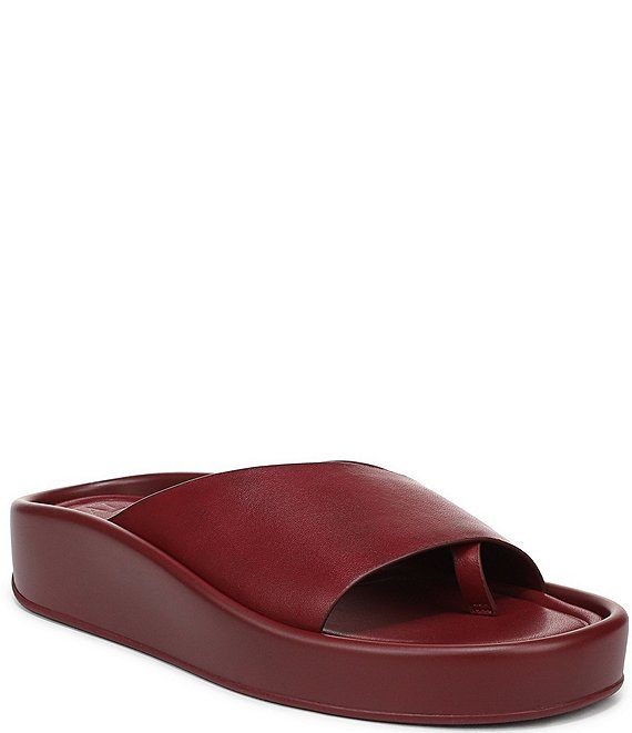 Naturalizer So-Fly Leather Banded Platform Slide Sandals