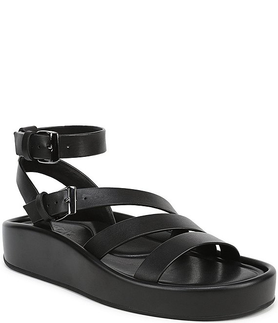 Naturalizer So-Sweet Leather Strappy Platform Sandals