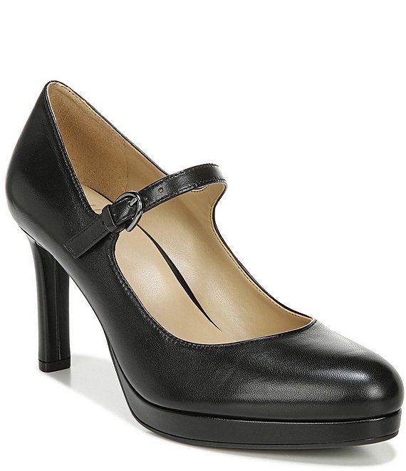 ALAÏA 90 patent-leather Mary Jane pumps