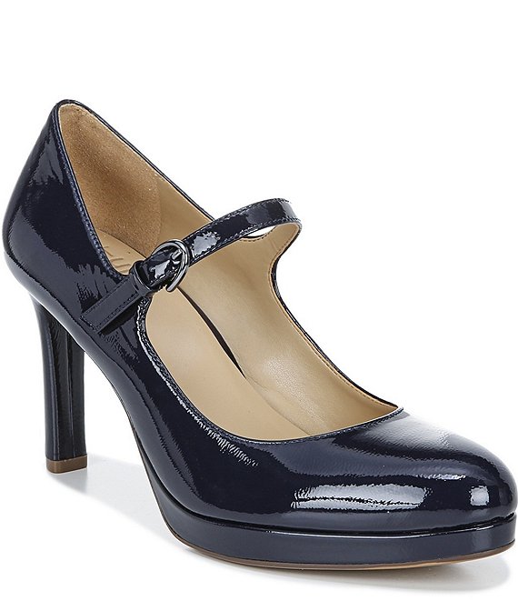 navy patent mary jane shoes