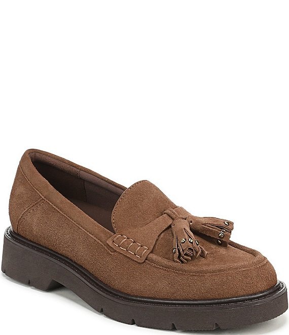 Naturalizer Taya Suede Tassel Lug Sole Loafers