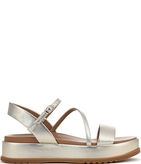 Naturalizer Zayda Metallic Strappy Platform Sandals | Dillard's