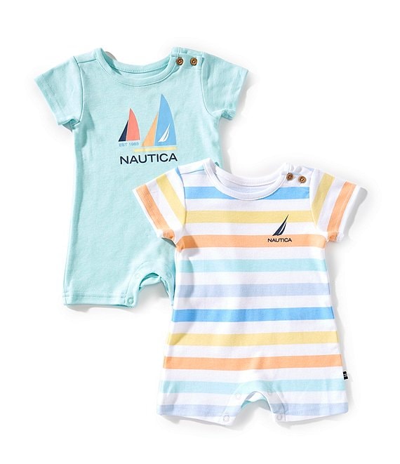 Nautica Baby Boys Newborn-18 Months Short-Sleeve Sailboat