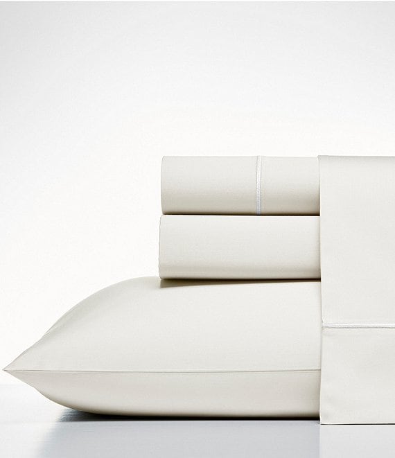Color:Deck White - Image 1 - Regatta Cotton Luxury Sheet Set