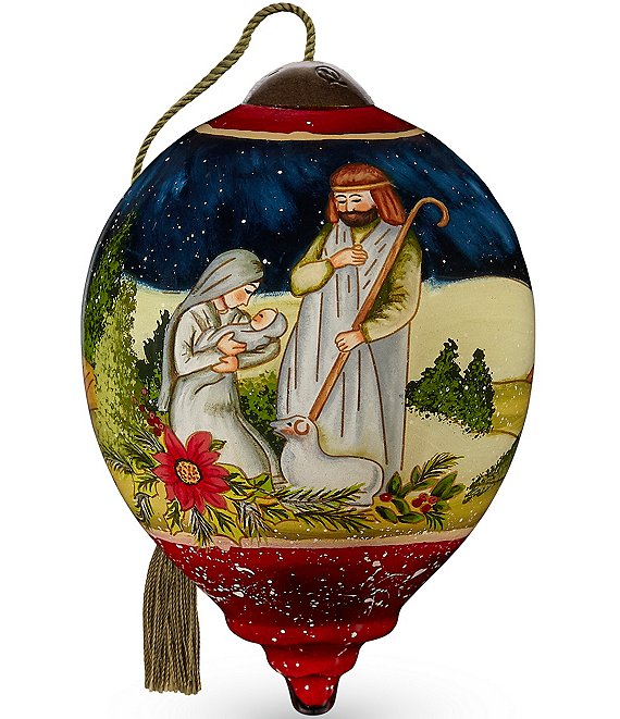 Ne' Qwa Art Heavenly Peace Hand Painted Glass Ornament