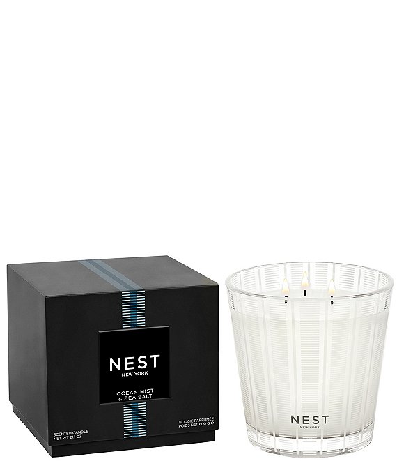NEST New York Ocean Mist & Sea Salt 3-Wick Candle, 21.1 oz.